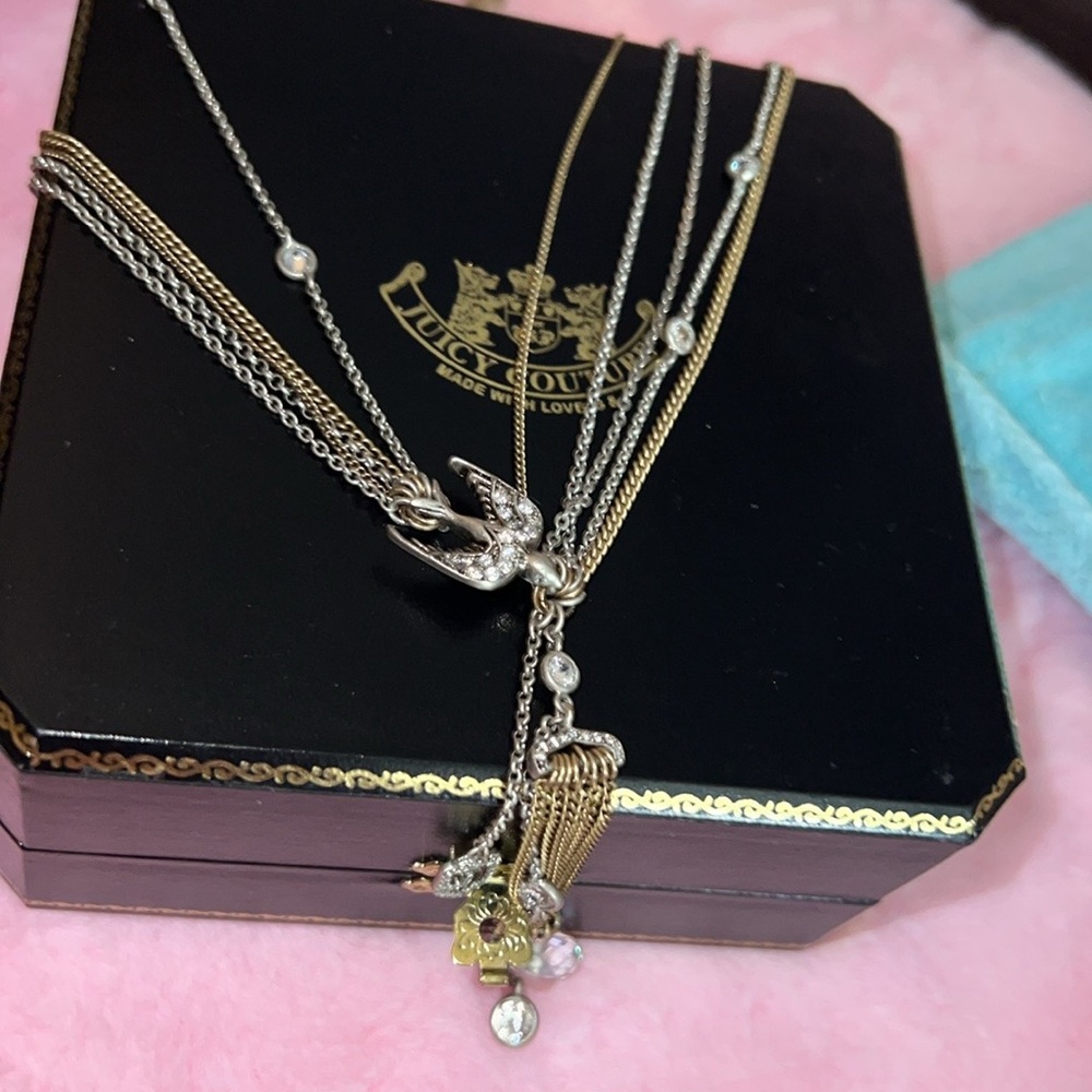 RARE HTF Vintage multi chain sparrow Juicy Couture necklace. - Picture 4 of 8